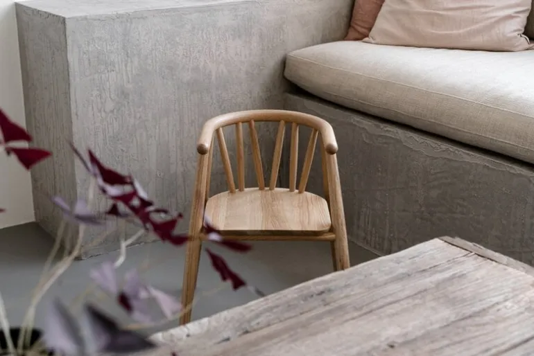 Oaklings Storm kid's chair, oak