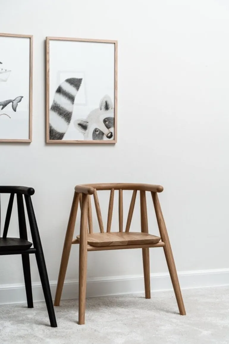 Oaklings Storm kid's chair, oak