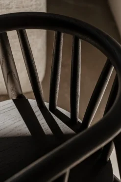 Oaklings Storm kid's chair, black stained oak