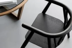 Oaklings Storm kid's chair, black stained oak