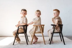 Oaklings Storm kid's chair, black stained oak