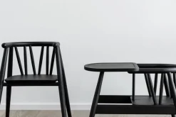 Oaklings Storm kid's chair, black stained oak