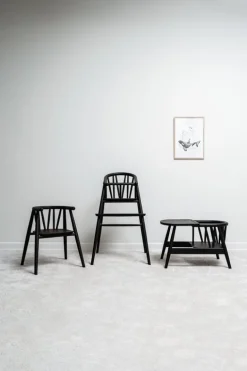 Oaklings Storm kid's chair, black stained oak