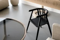 Oaklings Storm kid's chair, black stained oak