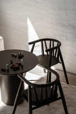 Oaklings Storm kid's chair, black stained oak