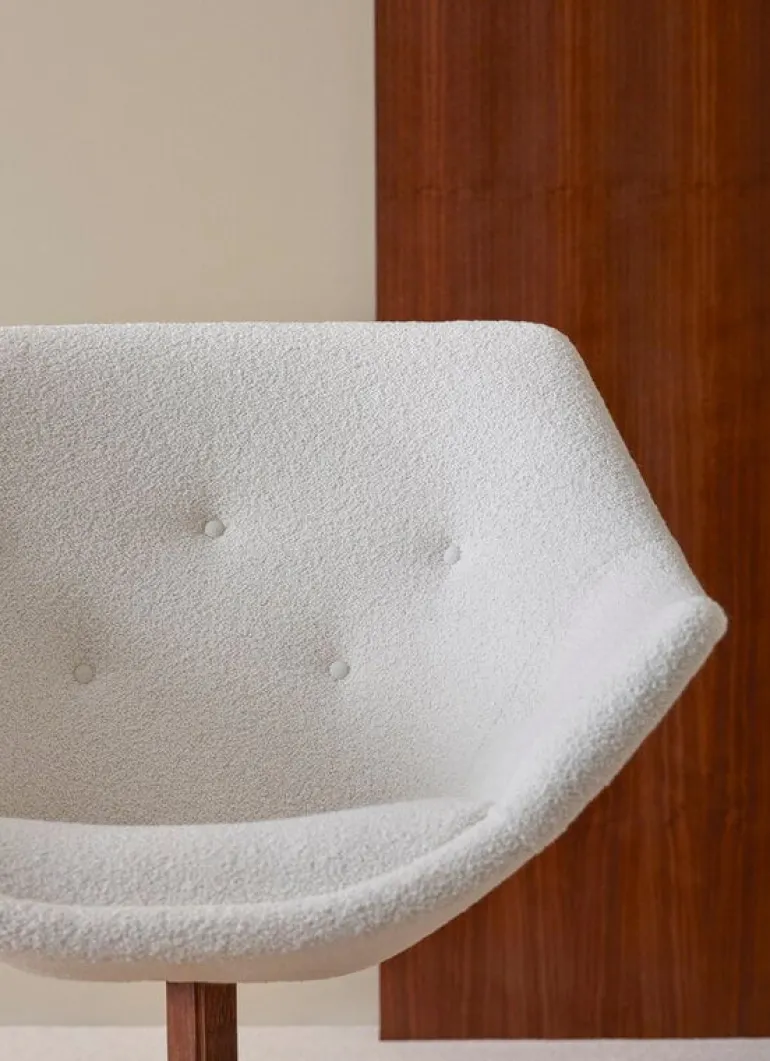 Ornäs Mandariini chair, chestnut oak - offwhite Orsetto 011