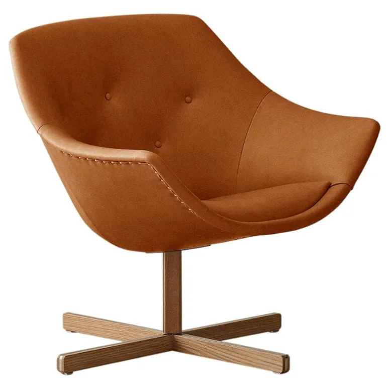 Ornäs Mandariini chair, oak - cognac leather
