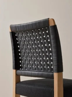 Ornäs Näyttely chair, oak - black leather