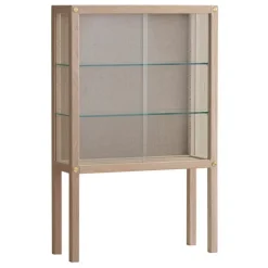 Ornäs Näyttely showcase, light lacquered oak
