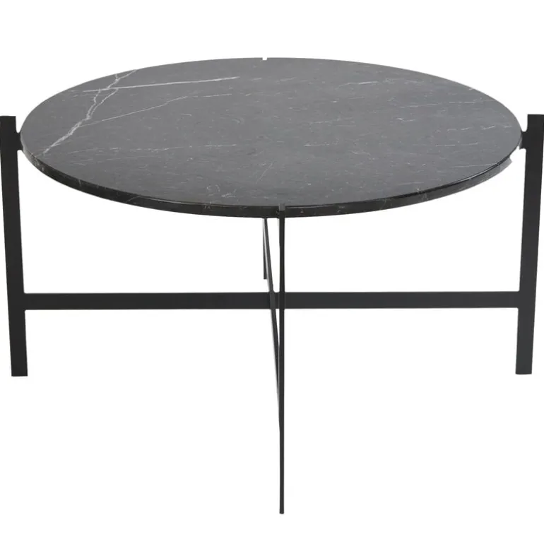 OX Denmarq Deck table 80 cm, black marble - black