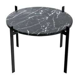 OX Denmarq Single Deck table, black - black marble