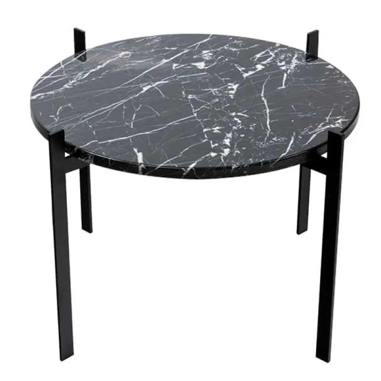 OX Denmarq Single Deck table, black - black marble