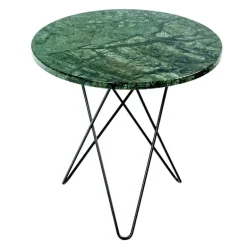 OX Denmarq Tall Mini O table, black - green marble
