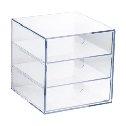 Palaset 3-drawer box, clear