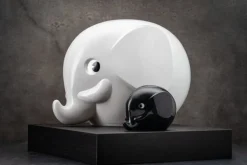 Palaset Medi Elephant moneybox, black