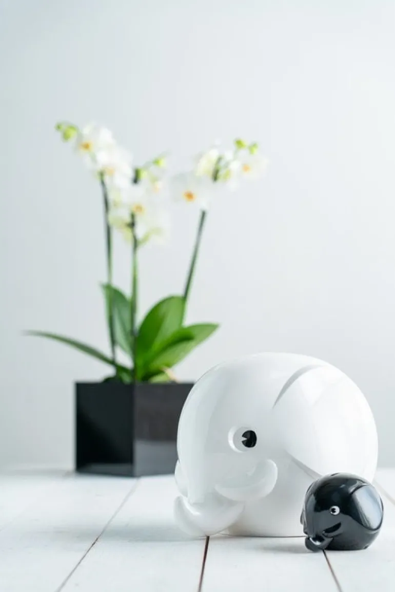 Palaset Medi Elephant moneybox, black