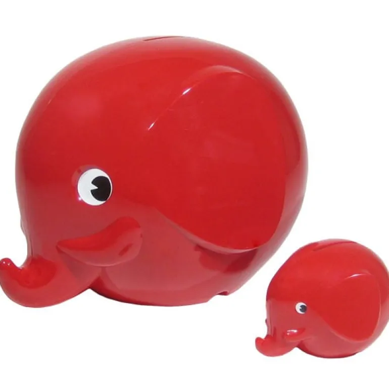 Palaset Medi Elephant moneybox, green