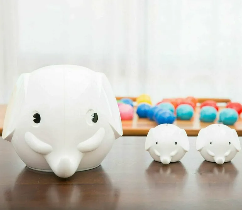 Palaset Medi Elephant moneybox, white