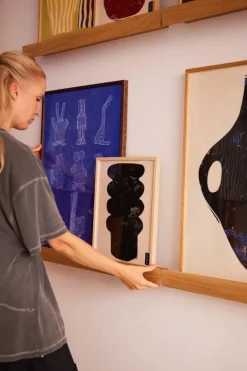 Paper Collective Gallery Shelf, oak