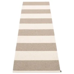 Pappelina Bob rug, 70 x 225 cm, mud - vanilla