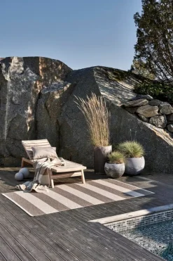 Pappelina Bob rug 140 x 180 cm, mud - vanilla