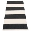 Pappelina Bob rug, 70 x 150 cm, black - vanilla