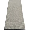 Pappelina Effi rug 70 x 200 cm, black - warm grey - vanilla