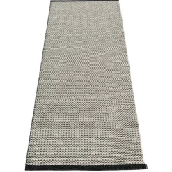 Pappelina Effi rug 70 x 200 cm, black - warm grey - vanilla