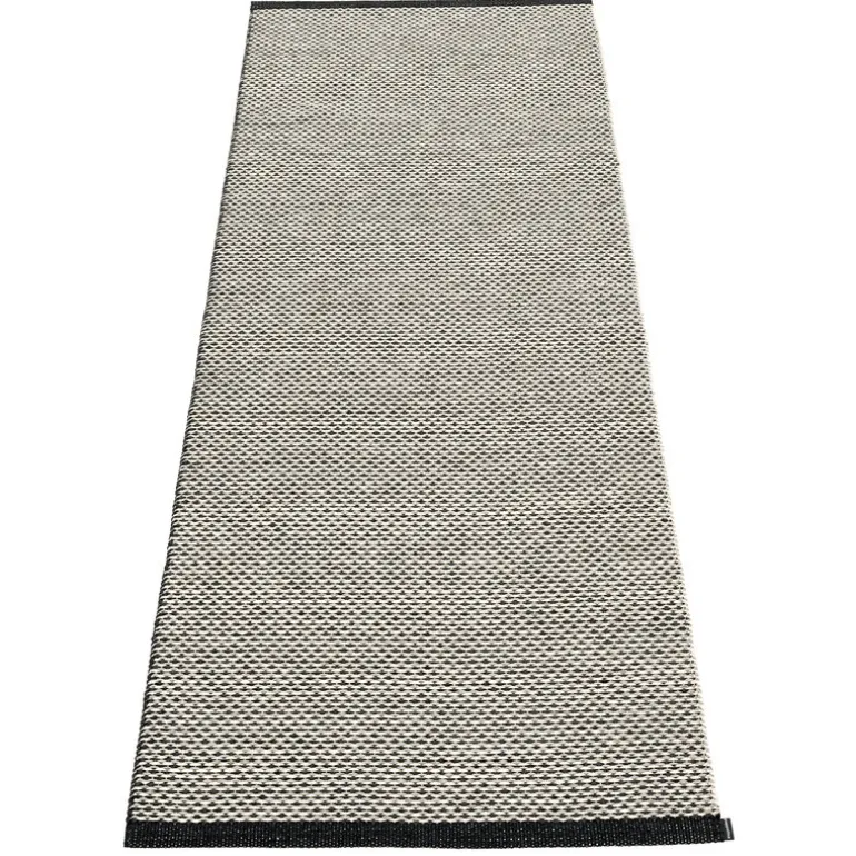 Pappelina Effi rug 70 x 200 cm, black - warm grey - vanilla