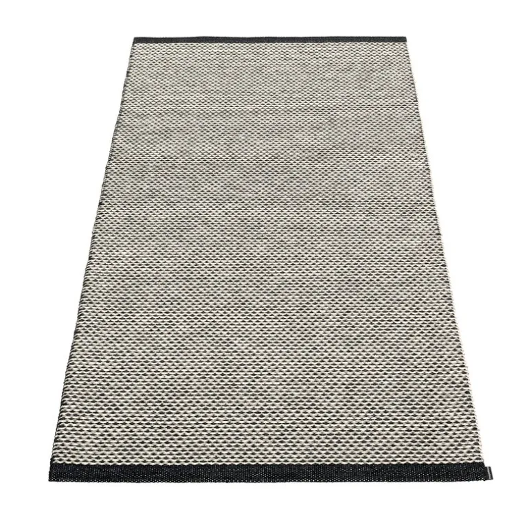 Pappelina Effi rug 85 x 160 cm, black - warm grey - vanilla