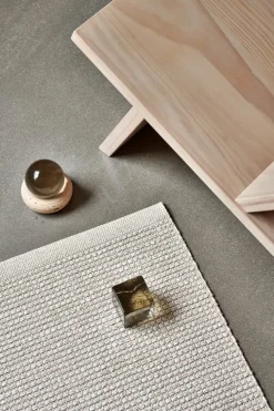 Pappelina Emm rug, 70 x 180 cm,  vanilla - white metallic