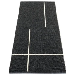 Pappelina Fred rug, 70 x 180 cm, black - vanilla