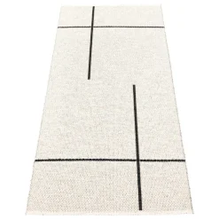 Pappelina Fred rug, 70 x 180 cm, black - vanilla