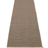 Pappelina Mono rug, 85 x 260 cm, dark mud