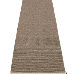 Pappelina Mono rug, 85 x 260 cm, dark mud