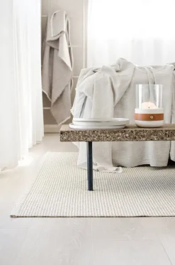 Pappelina Mono rug, 85 x 160 cm, linen - vanilla