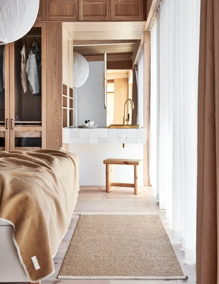 Pappelina Mono rug, 85 x 160 cm, ochre