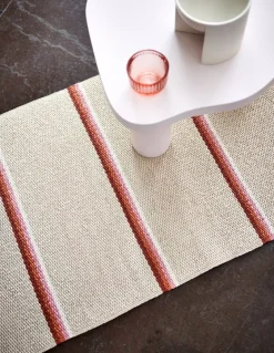 Pappelina Olle rug 70 x 180 cm, brick - cream