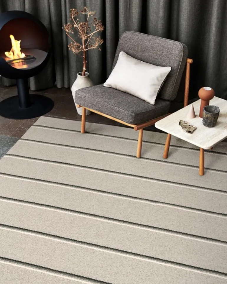 Pappelina Olle rug 180 x 260 cm, grey - linen