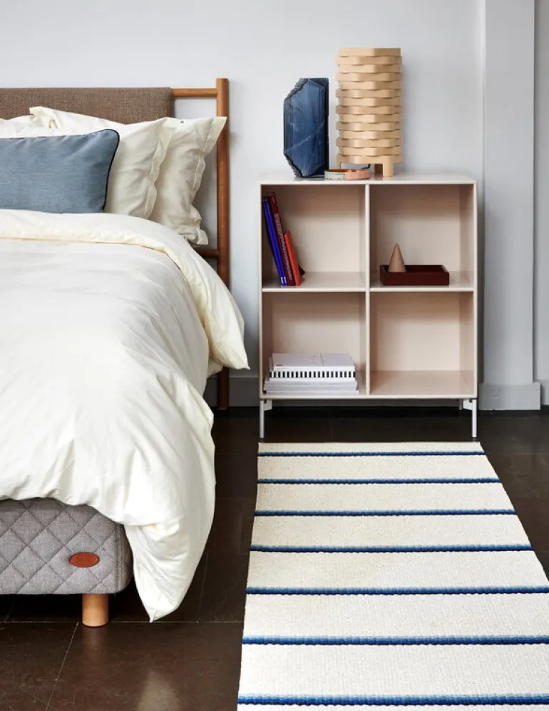 Pappelina Olle rug 70 x 240 cm, blue - vanilla