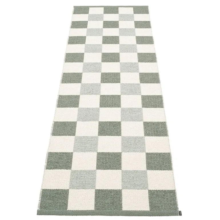 Pappelina Pix rug, 70 x 240 cm, army - vanilla - sage