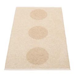 Pappelina Vera 2.0 rug, 70 x 120 cm, beige - beige metallic