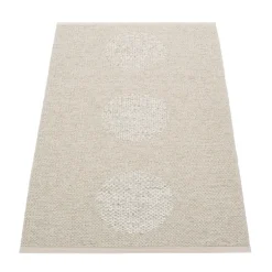 Pappelina Vera 2.0 rug, 70 x 120 cm, linen - stone metallic