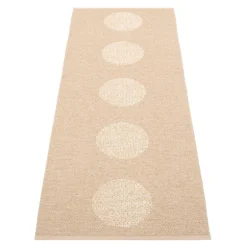Pappelina Vera 2.0 rug, 70 x 200 cm, beige - beige metallic