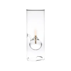 Paustian Wolfard oil lamp, medium, clear glass