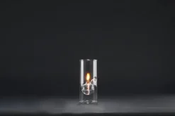 Paustian Wolfard oil lamp, medium, clear glass