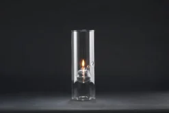 Paustian Wolfard oil lamp, extra large, clear glass