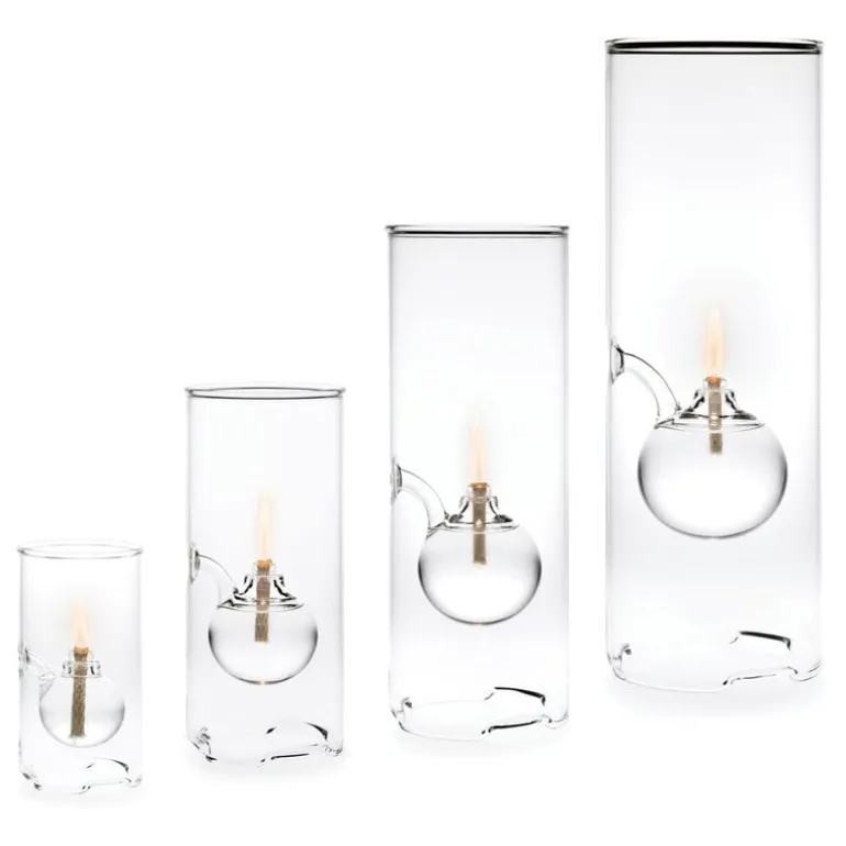 Paustian Wolfard oil lamp, extra large, clear glass