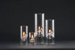 Paustian Wolfard oil lamp, small, clear glass