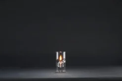 Paustian Wolfard oil lamp, small, clear glass